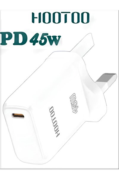 HooToo 45W Type-C fast charger head. Triple wall charger with overvoltage pro...