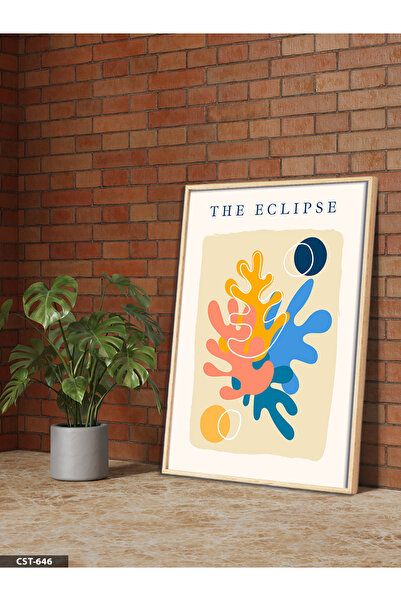 Evinemoda Poster în stil Matisse, tablou înrămat dintr-o singură bucată din lemn