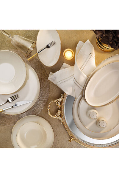 Aryıldız 30 Parça Elif Aria Yemek Takımı Gold AR4050378