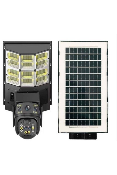 MANDU 4MP Intelligent Solar Lamp Surveillance Camera with PTZ and 4G Connecti...