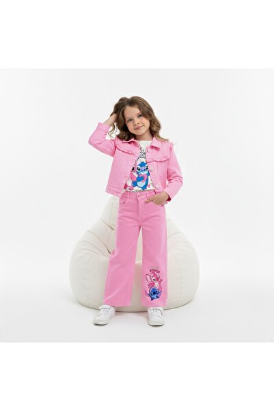 LİLLYPİCCA Jachetă din denim pentru fetiță - tricou - Pantaloni din denim Set...