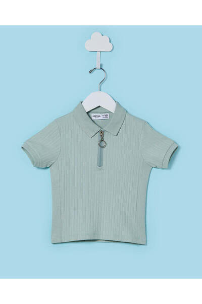 REDTAG قميص بولو أزرق بأكمام قصيرة للأطفال الرضع من الأولاد