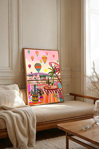 Dekorsiahome Επιτραπέζια ζωγραφιά με ξύλινο πλαίσιο ενός τεμαχίου TK3117