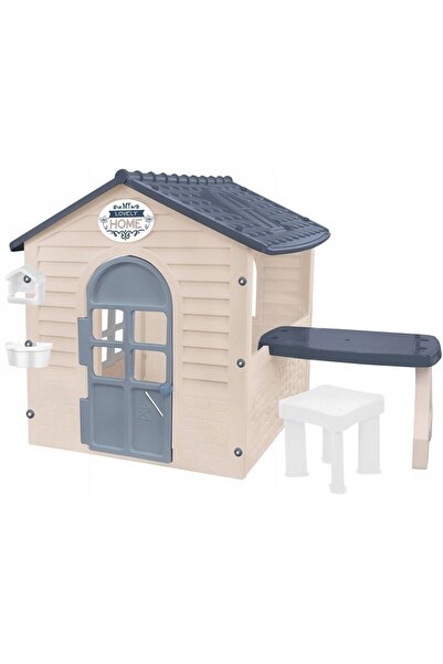 Mochtoys Căsuță de joacă în aer liber pentru copii cu masă și scaun