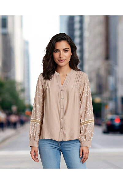 REDTAG Women Beige Casual Blouse