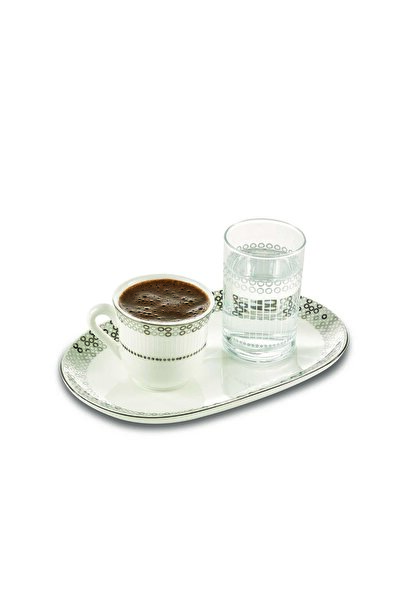 Paşabahçe فنجان وكوب من البورسلين الفضي من سيلفر زوم