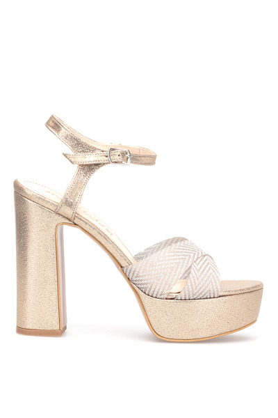 Ayakkabı Fuarı Pantofi cu platformă pentru damă Elit PM08 K2057 Aur