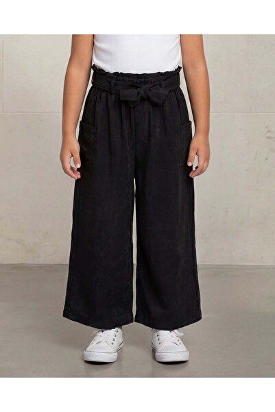 REDTAG بنطلون أسود سادة للبنات