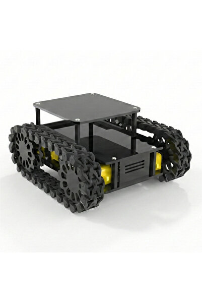 Prtp-Prototip Elektronik & Hobi Arduino Uyumlu 4WD Black Mamba Robot Platform...