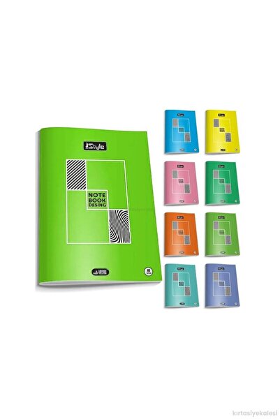 UMUT DEFTER Umut A5 60 Sheets Lined Plastic Cover School Notebook 12 Pieces
