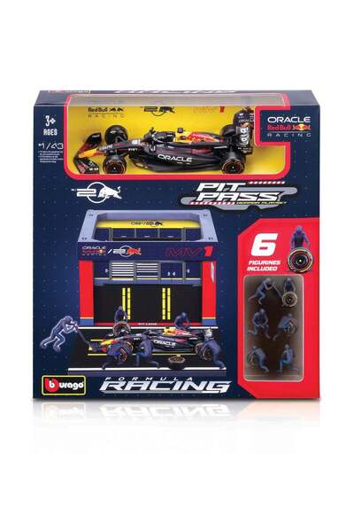 BBURAGO 1:43 Formula Pit Pass - Oracle Red Bull Racing RB 20 #1 Max Verstappen