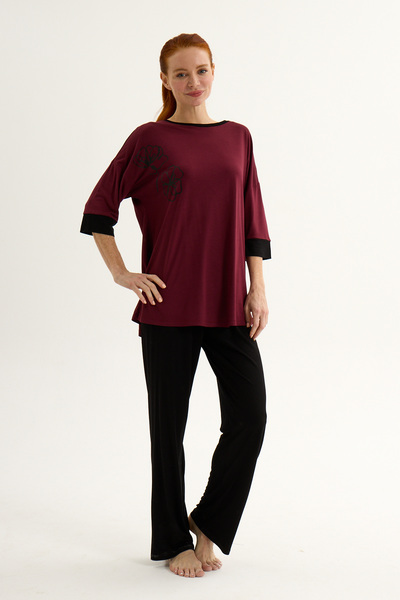 LILIAN L10099 Rosy Trousers Set