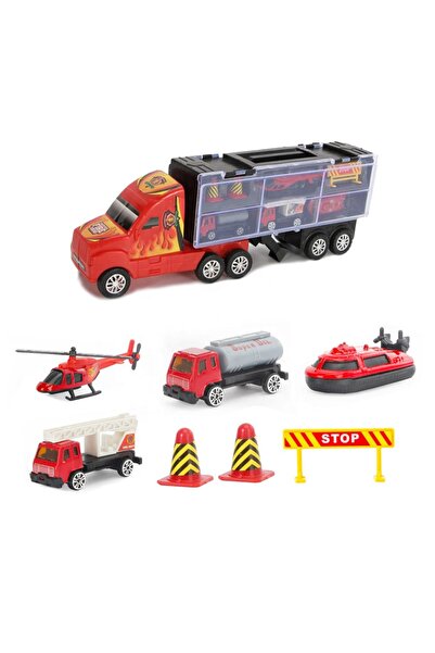 Leno Kids Fire Truck Diecast Model Container Truck Toy