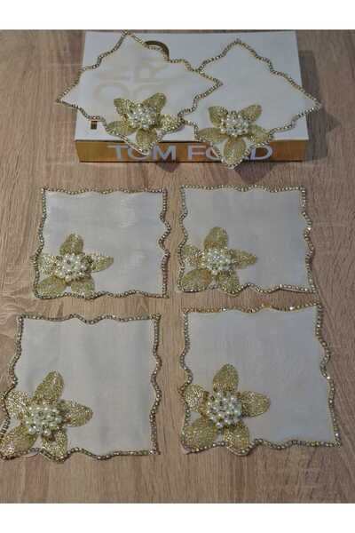 Practice Home KAHVE SUNUM PEÇETESİ 6 LI GOLD