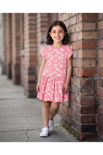 REDTAG فستان تريكو بالزهور محبوك