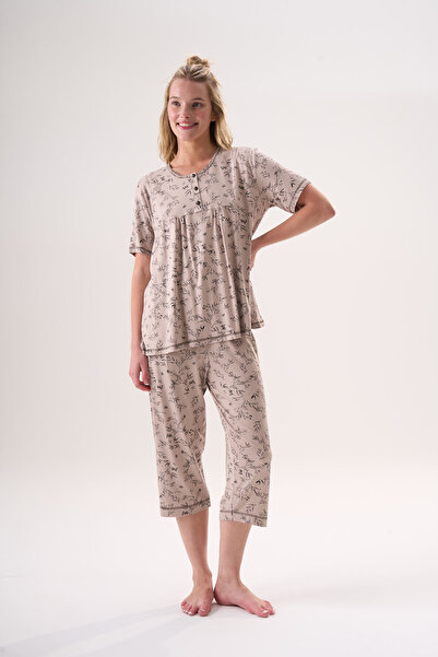 Etoile Bamboo Short Sleeve Women's Capri Set 26410