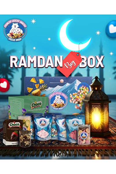 Crunchy Catchy Snacks Choco Bonvera Ramadan Large Box – 10 Assorted Freeze Dr...