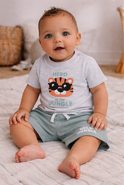 Victor and Jane Infant Boys’ 2-Piece Set – “Hero of the Jungle” Graphic T-Shi...