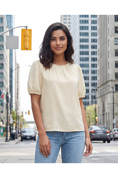 REDTAG Women Yellow Casual Blouse