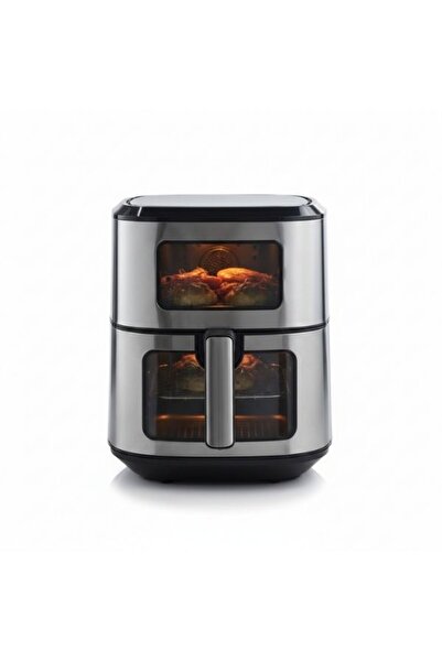 GÜMRÜK BEY 6.5 Litre Dijital Çift Hazneli Airfryer – Akıllı Dokunmatik Kontro...