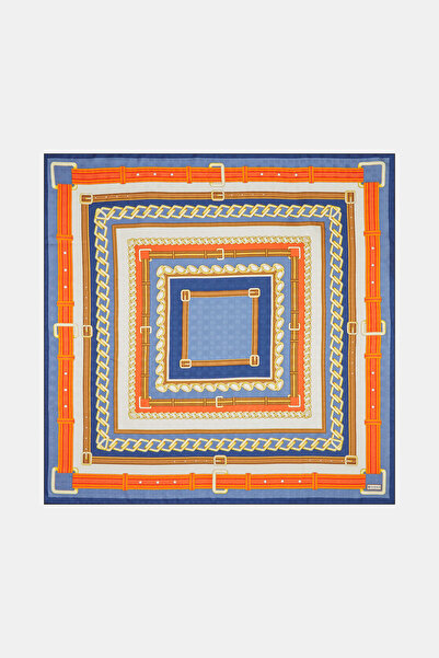 Vakko LACİVERT ZİNCİRLİ FASONE EŞARP