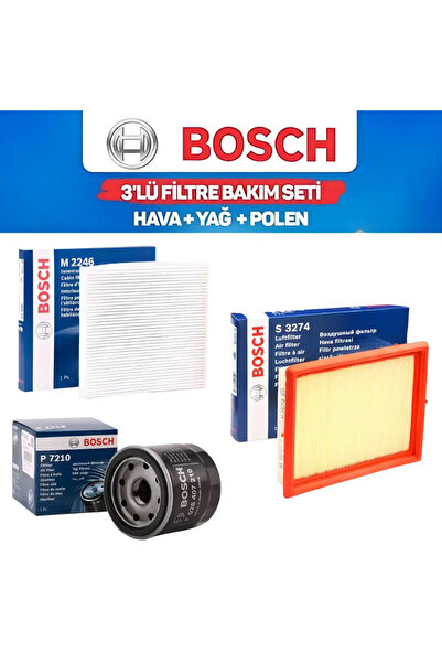 Bosch Ford Fiesta 1.25 1.4 1.6 Benzinli 2008-2017 Filtre Bakım Seti | Yağ + H...