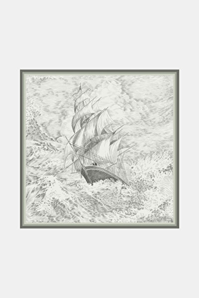 Vakko AÇIK YEŞİL OBJE DESENLİ TWİLL EŞARP