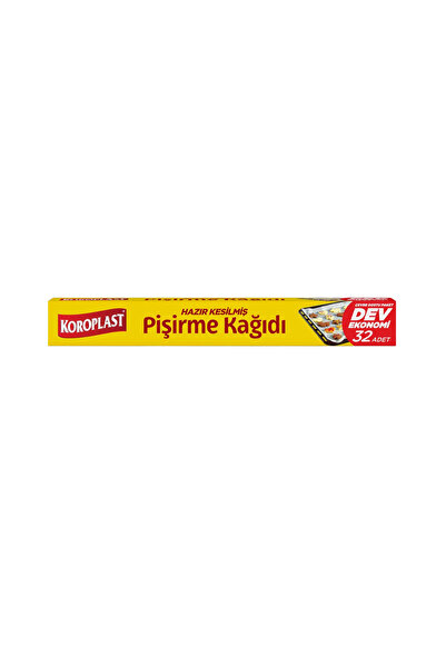 Koroplast Hazır Kesilmiş Pişirme Kağıdı Dev Ekonomi 32 Adet
