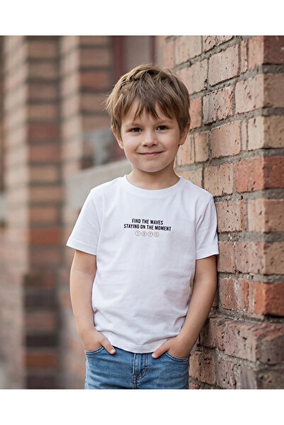 REDTAG Boys White Loose Fit Front & Back Embroidery T-Shirt