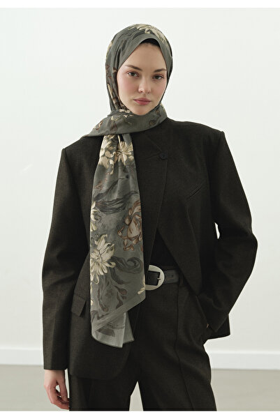 Fresh Norah Patterned Cotton Viscose Shawl Mint Green