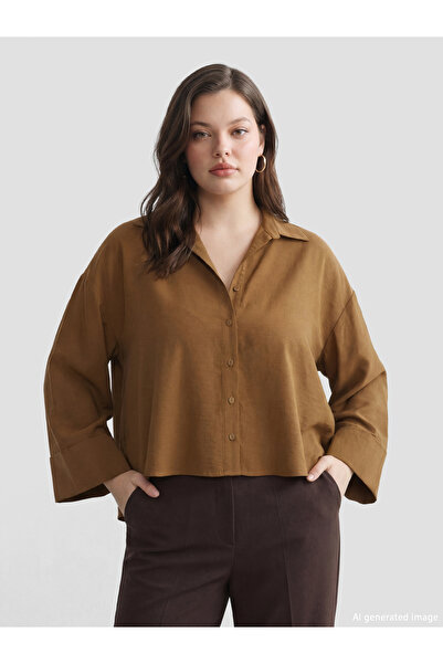 LC Waikiki Rmz Gi̇yi̇m Farkiyla Loose Fit Women's Shirt