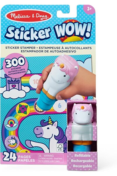 Melissa & Doug Set de ștampile autocolante cu unicorni