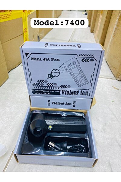 Generic مروحة ميني جيت موديل 7400 | محرك فايلنت بدون فرش | منفاخ توربيني فائق...