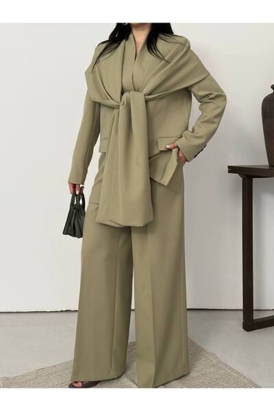 ZF BUTİK Set cu detalii de pelerină pentru femei