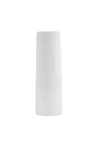 Sagebrook Home CER, 18"H LINED CYLINDER VASE, WHITE