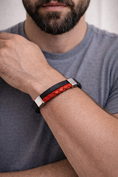 HER ŞEY NOTA www.herseynota.com سوار رجالي من الجلد الطبيعي من Crimson Edge –...