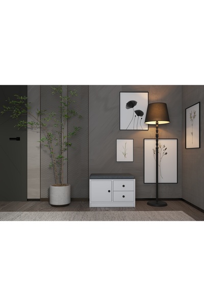 nettrends.net the new trend of shopping Modern Beyaz Antre Sandığı - Minderli...