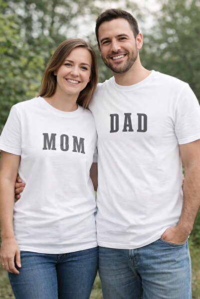 ŞapkaMania Unisex Mom Dad Family T-Shirt Set
