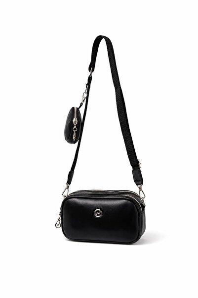 Nexora Çift gözlü Sallantı Cüzdanlı Kadın Portföy Çapraz Çanta