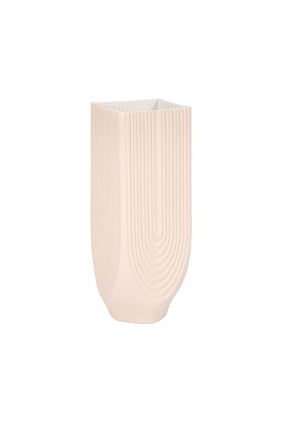 Sagebrook Home CORSICA 3D PRINTED VASE, ROSE SMOKE