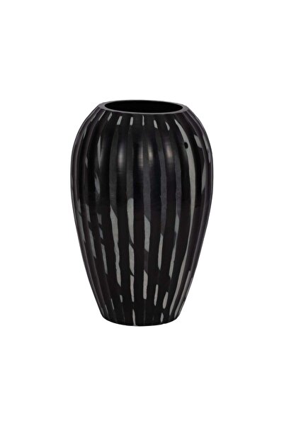 Sagebrook Home MINERVA BLACK AND WHITE GLASS VASE