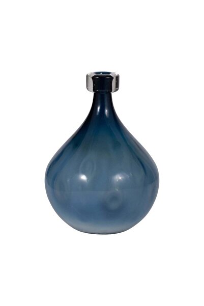 Sagebrook Home GLASS, 11" DIMPLE VASE BLUE