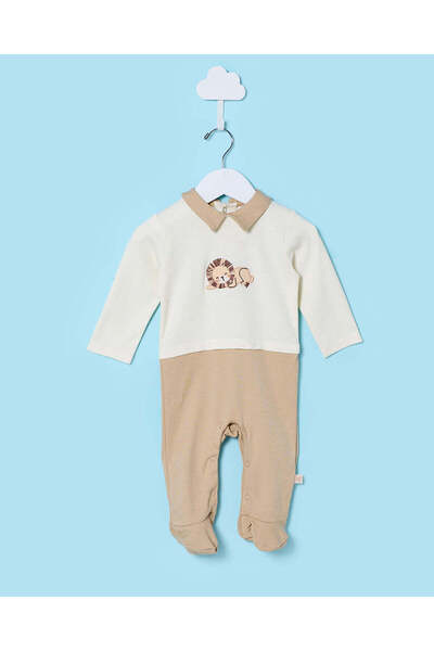REDTAG بدلة نوم مطبوع باللون البيج للأطفال
