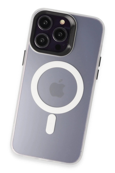 POYRAZ MARKET غطاء جوكو لآيفون 15 برو ماكس من ميتكس ماجسيف - أبيض