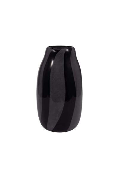 Sagebrook Home CAHAN SMALL BLACK STRIPED VASE