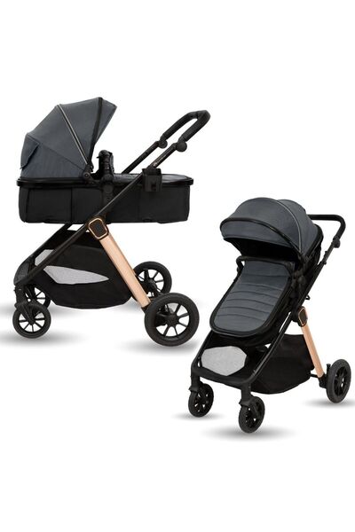 APPEKIDS Elite 2in1 Convertible Stroller - Navy Grey