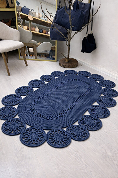 MaVaux Marguerite Özel Tasarım Hasır Jüt Kilim – Koridor, Antre ve Salon Halı...