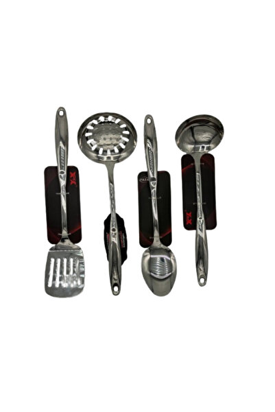 Generic 4-Piece Stainless Steel Spoon Set
