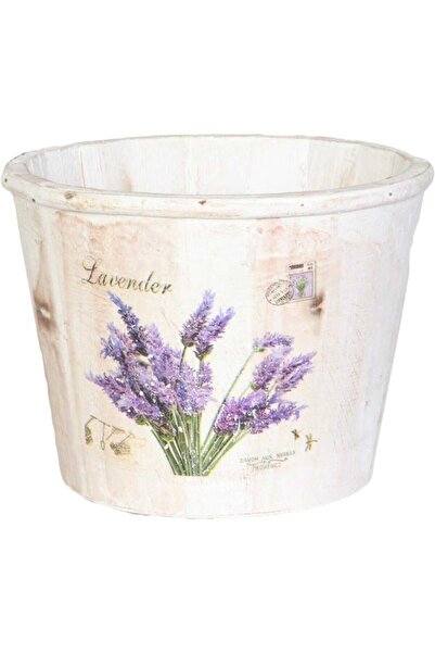 Goliat Osłonka Dekoracyjna Lawenda w Wiaderku Białym