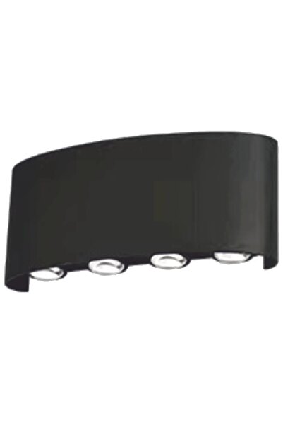 Helios 8W Led Duvar Aydınlatma, Günışığı, Siyah Kasa (HS 5875)